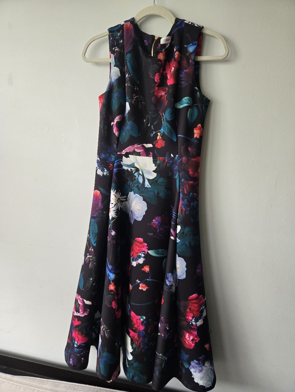 Calvin Klein Fit And Flare Floral Dress 4